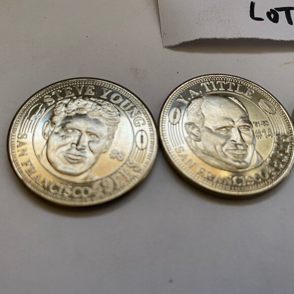 San Francisco 49ers then and now 1994-95 collectable coins 5 of 20 Lot #25 - Picture 9 of 9